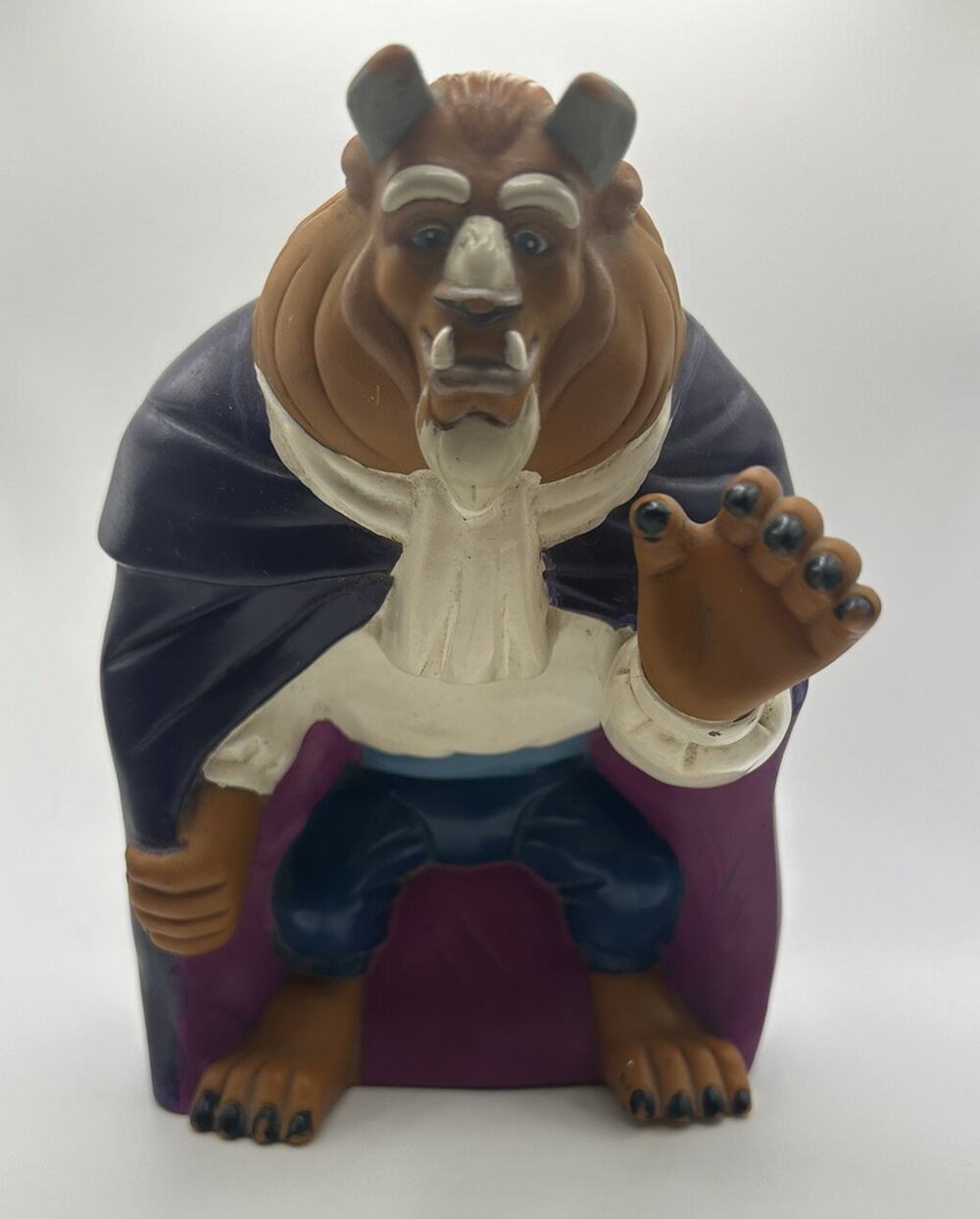 Vintage Disney's Beauty and The Beast Hand Puppet Toy Figure Pizza Hut 1990s